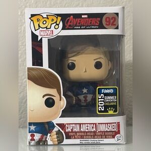 Funko Marvel Avengers Age of Ultron Captain America Unmasked #92